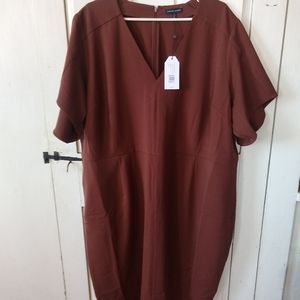Universal standard Moira V-Neck twill dress